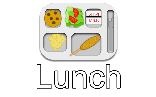 cafeteria lunch plate
